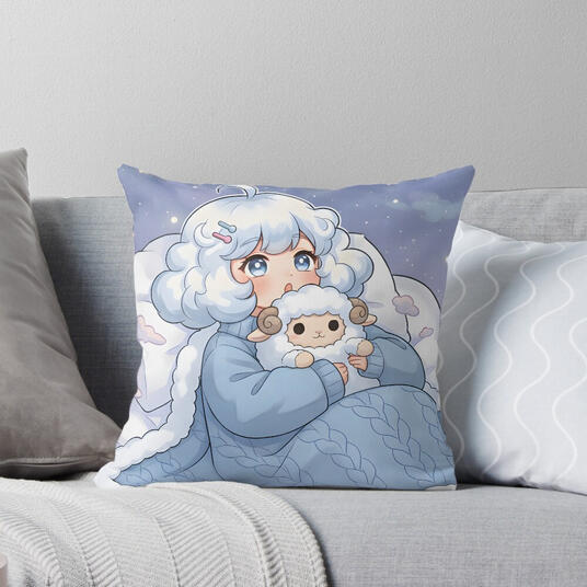 Dreamy Cloud Girl &amp; Sheep Plush